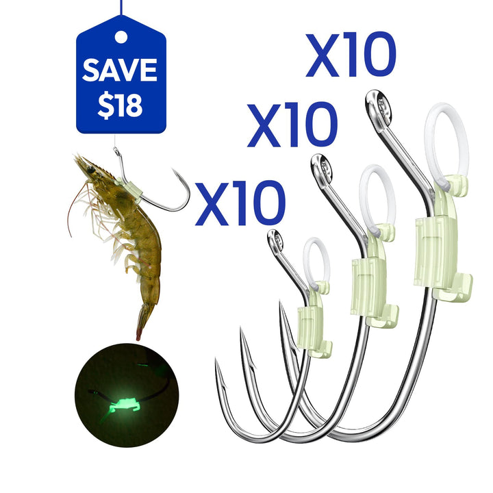 Kanama Luminous Live Shrimp Hooks