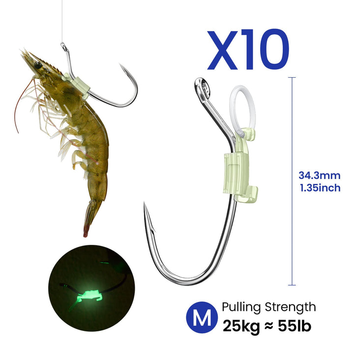 Kanama Luminous Live Shrimp Hooks