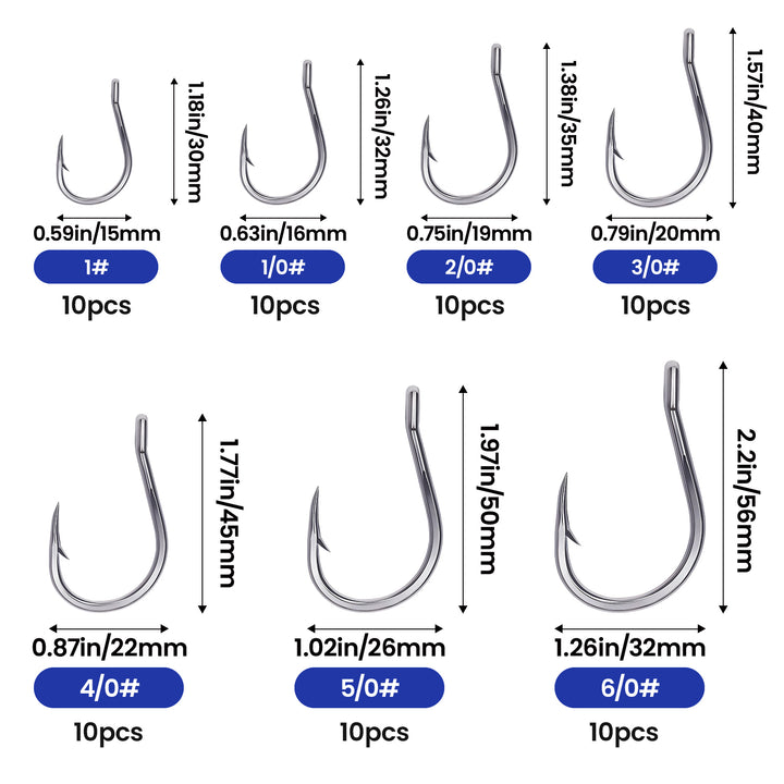 Kanama 5X Strong Fishing Hooks