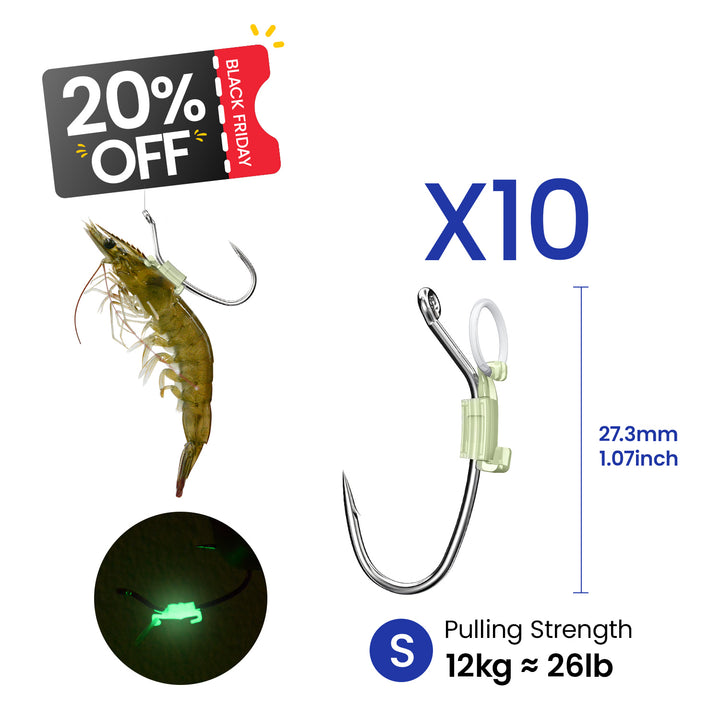 Kanama Luminous Live Shrimp Hooks