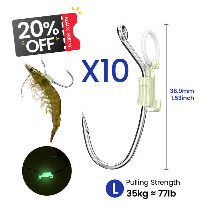 Kanama Luminous Live Shrimp Hooks