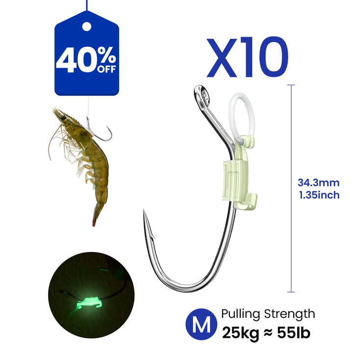 Kanama Luminous Live Shrimp Hooks