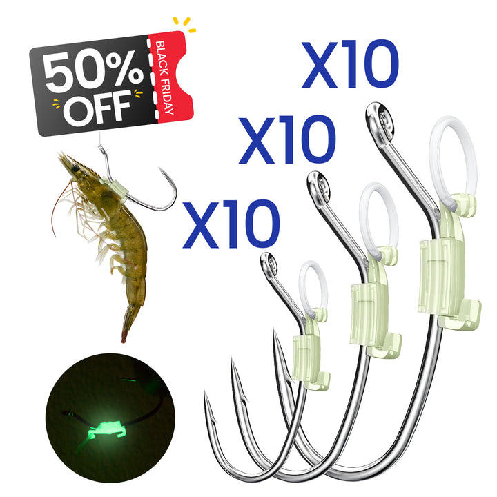 Kanama Luminous Live Shrimp Hooks