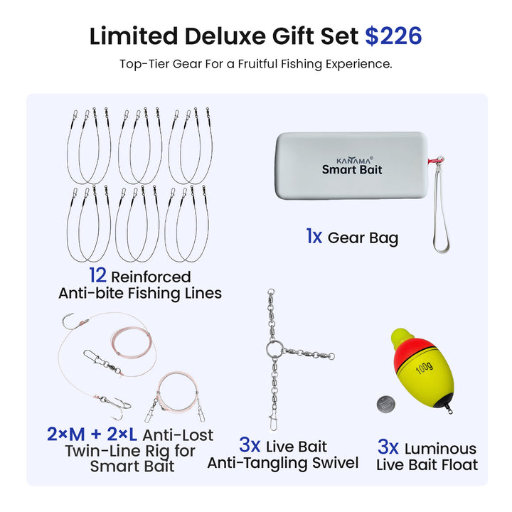 6 Smart Baits + Full Matching Accessories