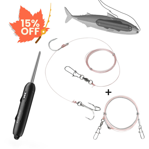 Bundle Kanama Smart Bait Pro+Anti-Lost Twin-Line Rig (Size M)
