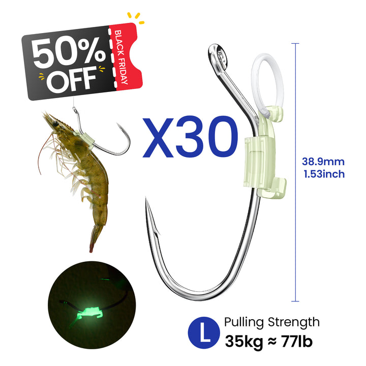 Kanama Luminous Live Shrimp Hooks