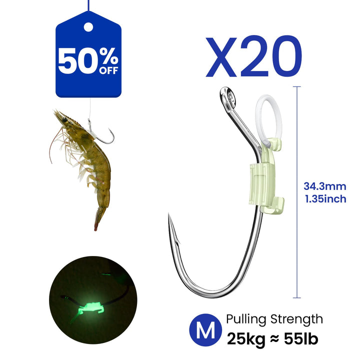 Kanama Luminous Live Shrimp Hooks