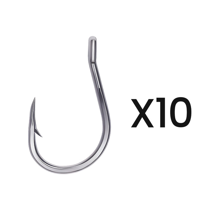 Kanama 5x strong fishing hooks, 1#-10pcs