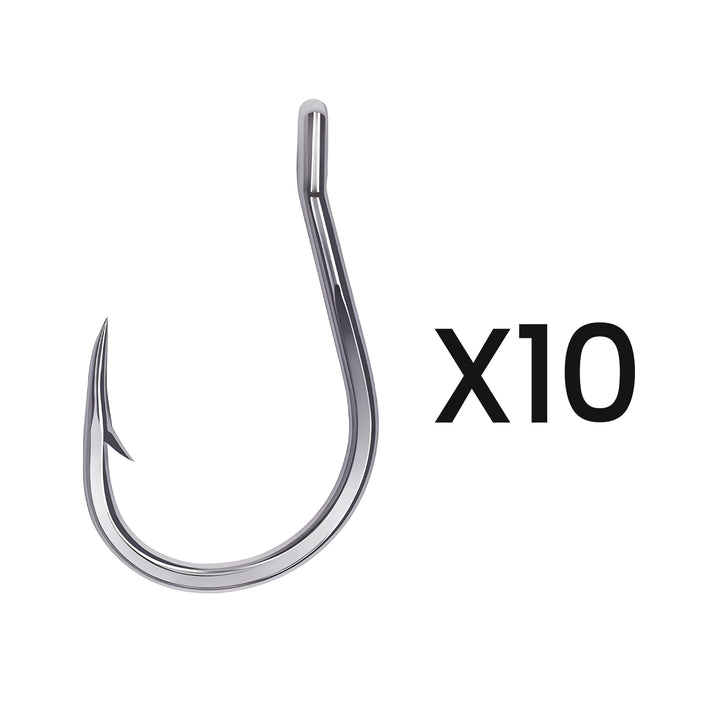 aluminum fishing hooks Kanama 5x strong fishing hooks, 1#-10pcs