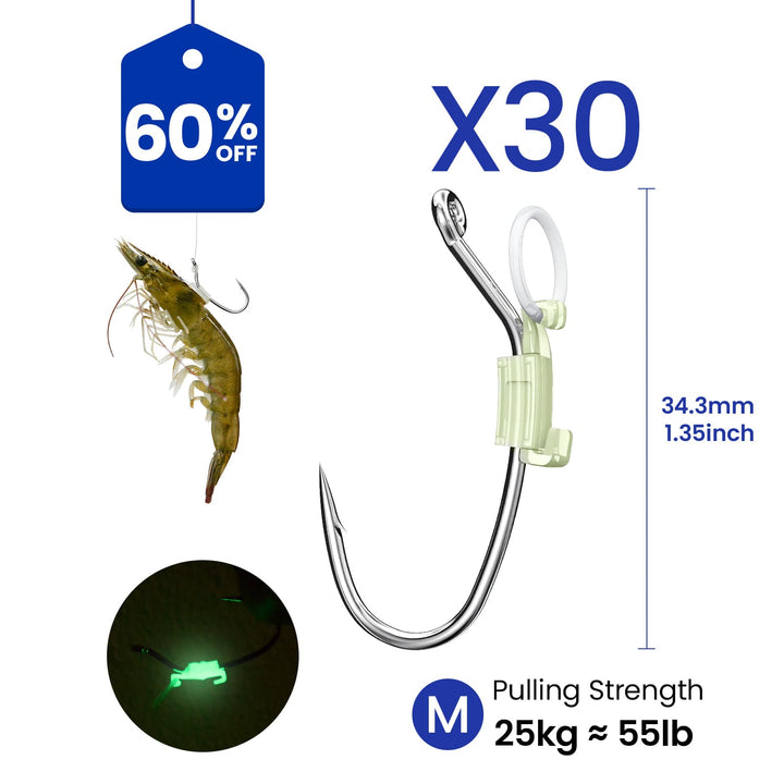 Kanama Luminous Live Shrimp Hooks