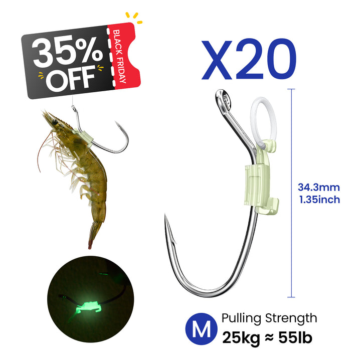 Kanama Luminous Live Shrimp Hooks
