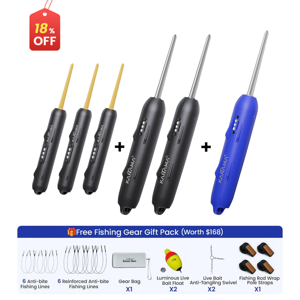 Kanama® Smart Bait Multi-Pack Bundle (Air, MiniX, Pro, ProX)